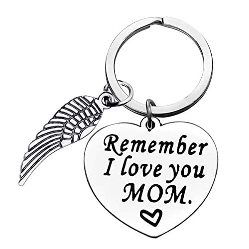 Remember I Love You Mom Jewellery Gifts For Mum Dad from Daughter Son Keyring 